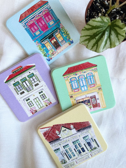 Shophouse Diatomite Coasters