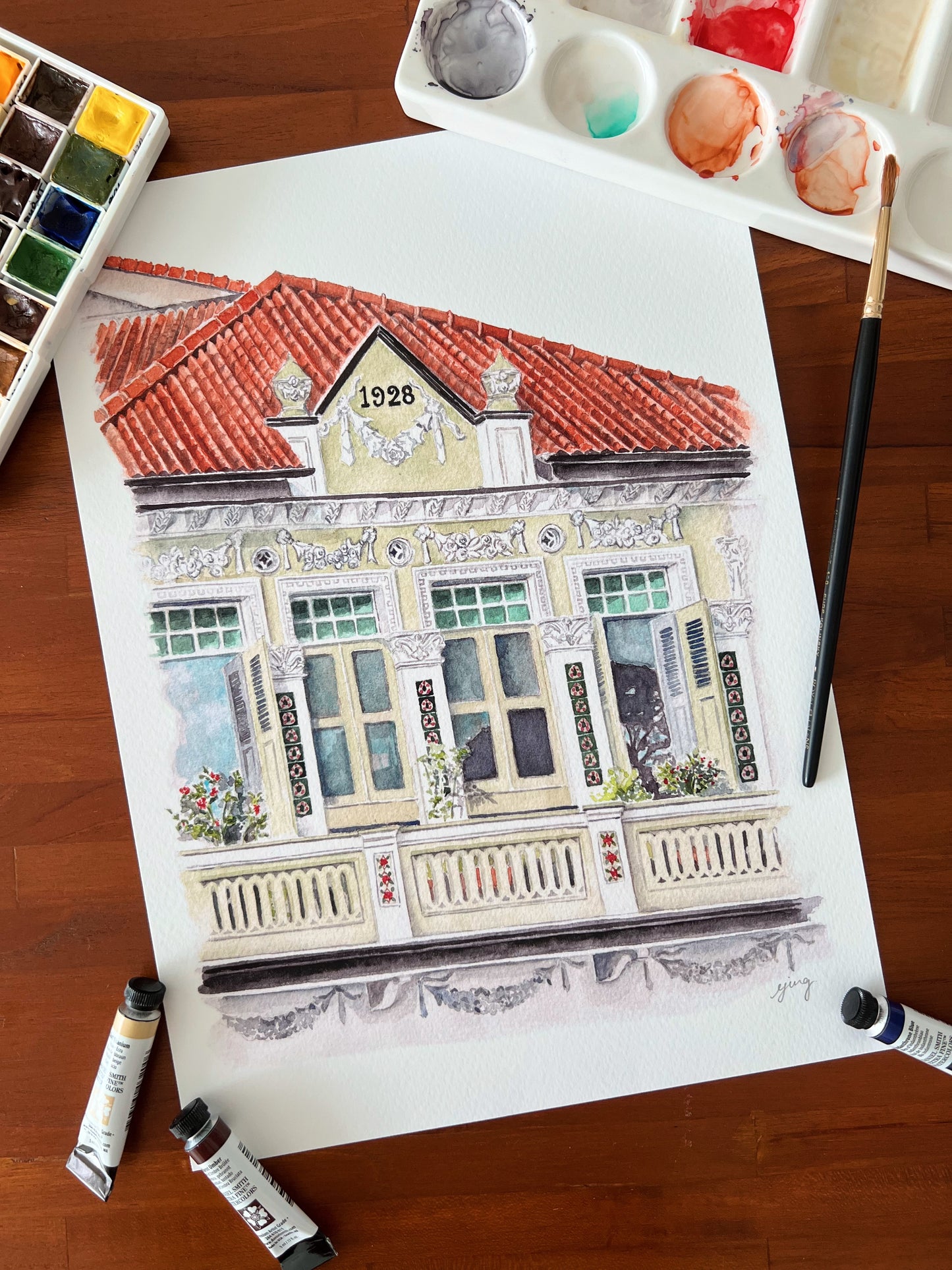 Fine Art Print - Cluny Court Shophouse